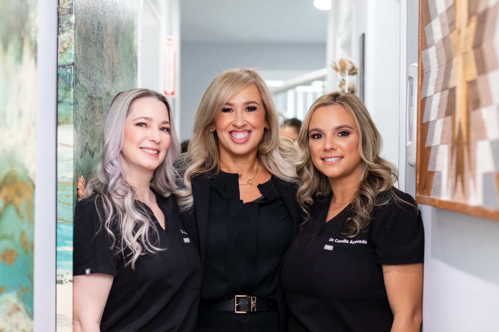 Dr. Angela Manning with her dental team