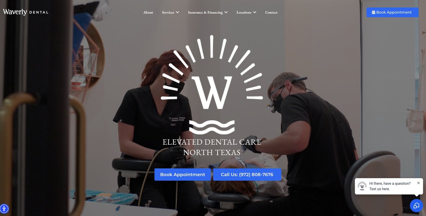 Waverly Dental website