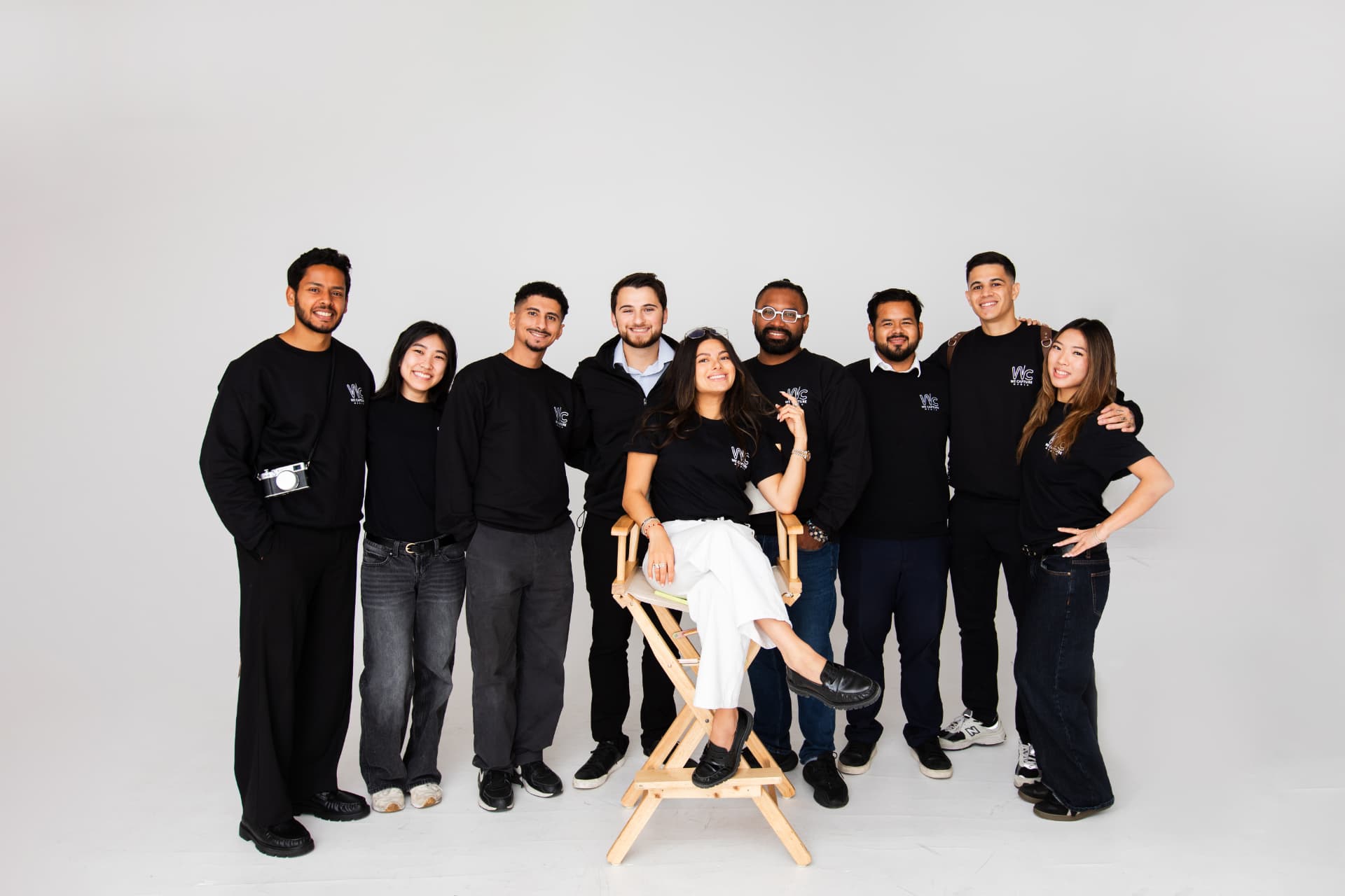 The WeCapture Media Group team photographed together